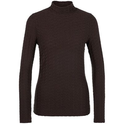 Marc Cain Jersey de cuello alto marrón 34 Marc Cain Jersey de cuello alto marrón 34