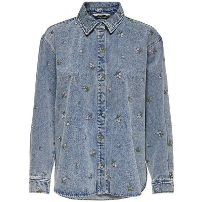 Only Blusa vaquera ONLVERA azul claro L Only Blusa vaquera ONLVERA azul claro L