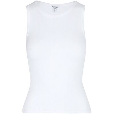 Basics Top CORE RIB blanco L Basics Top CORE RIB blanco L