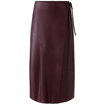 Ouí Falda cruzada efecto piel rojo oscuro 34 Ouí Falda cruzada efecto piel rojo oscuro 34
