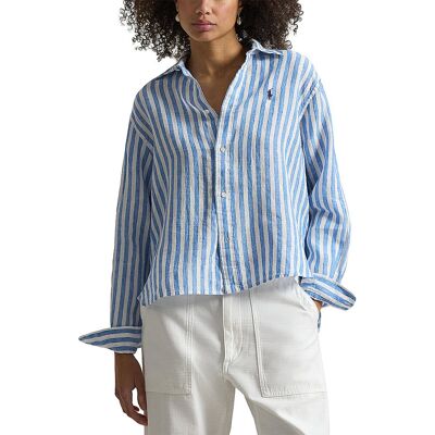 Ralph Lauren Camisa tipo blusa azul S Ralph Lauren Camisa tipo blusa azul S