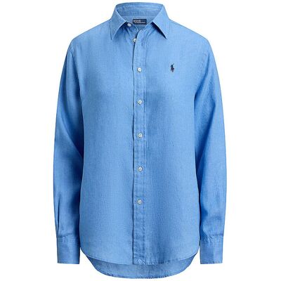 Ralph Lauren Blusa de lino azul L Ralph Lauren Blusa de lino azul L