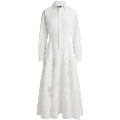 Ralph Lauren Midikleid blanco 34 Ralph Lauren Midikleid blanco 34