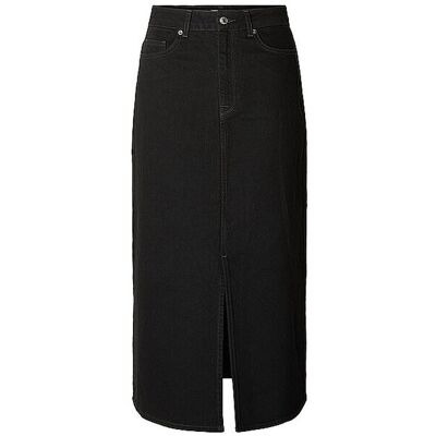 Selected Femme Falda vaquera de talle alto SLFKRISTA negro 38 Selected Femme Falda vaquera de talle alto SLFKRISTA negro 38