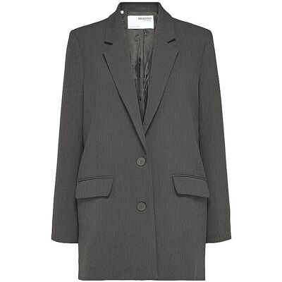 Selected Femme Blazer Relaxed Fit SLFRITA gris 38 Selected Femme Blazer Relaxed Fit SLFRITA gris 38