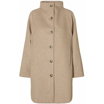 Selected Femme Abrigo SLFVINNI beige 34 Selected Femme Abrigo SLFVINNI beige 34