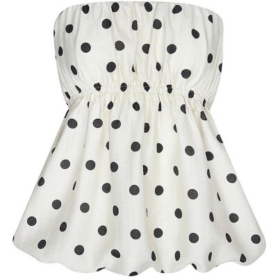 Topshop Top TSLINA BUBBLE blanco 42 Topshop Top TSLINA BUBBLE blanco 42