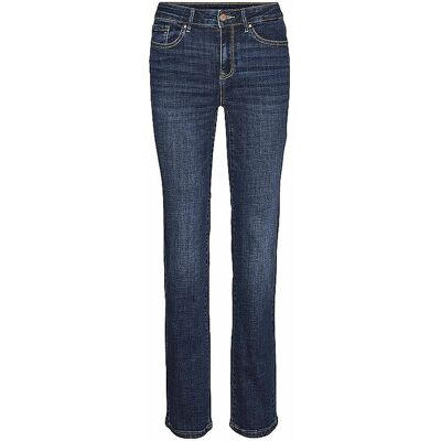 Vero Moda Vaqueros corte recto VMFLASH azul oscuro L/L30 Vero Moda Vaqueros corte recto VMFLASH azul oscuro L/L30