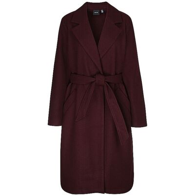 Vero Moda Abrigo VMFORTUNEAYA rojo oscuro L Vero Moda Abrigo VMFORTUNEAYA rojo oscuro L