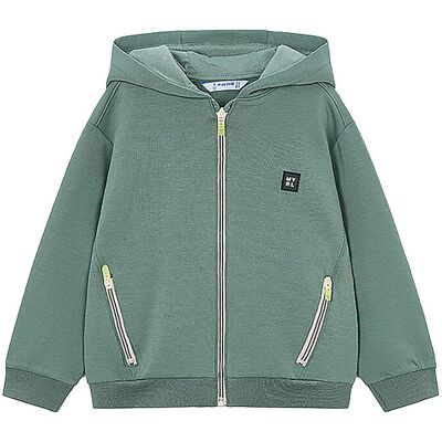 Mayoral Sudadera con cremallera para niño verde 92 Mayoral Sudadera con cremallera para niño verde 92