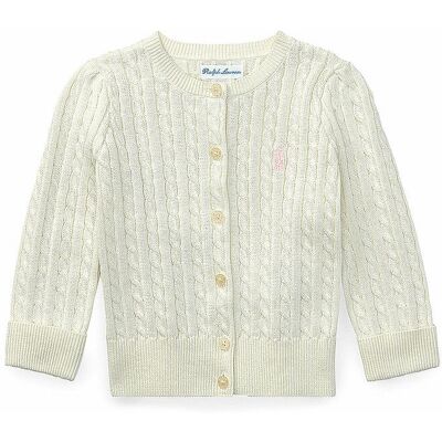 Ralph Lauren Cárdigan de niña blanco 86 Ralph Lauren Cárdigan de niña blanco 86
