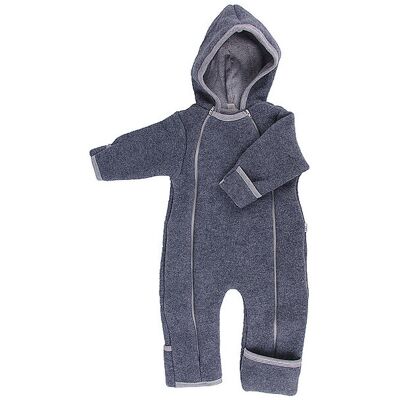 Popolini Mono polar de lana para bebé gris 50-56 Popolini Mono polar de lana para bebé gris 50-56