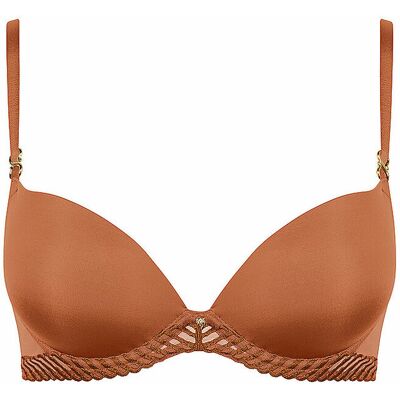 Aubade Sujetador Push Up SHEER EMOTION honey marrón claro 75C Aubade Sujetador Push Up SHEER EMOTION honey marrón claro 75C