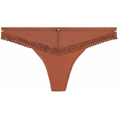 Aubade String SHEER EMOTION honey marrón claro 38 Aubade String SHEER EMOTION honey marrón claro 38