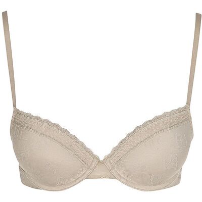 Hugo Sujetador Push Up SARTORIAL light / marrón pastel marrón claro 80B Hugo Sujetador Push Up SARTORIAL light / marrón pastel marrón claro 80B