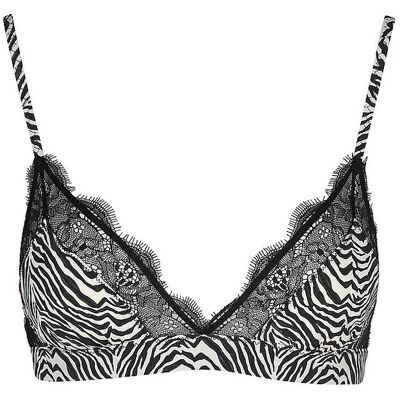 Love Stories Sujetador sin aros LOVE LACE con estampado de cebra negro 70 A/B Love Stories Sujetador sin aros LOVE LACE con estampado de cebra negro 70 A/B