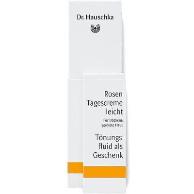 Dr. Hauschka Crema facial - Crema de día ligera de rosas y fluido tintado On-Pack Dr. Hauschka Crema facial - Crema de día ligera de rosas y fluido tintado On-Pack