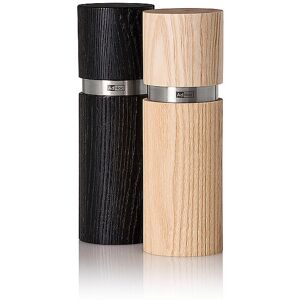 Adhoc Set de saleros y pimenteros de 2 piezas de 13 cm TEXTURA Fresno marrón Adhoc Set de saleros y pimenteros de 2 piezas de 13 cm TEXTURA Fresno marrón