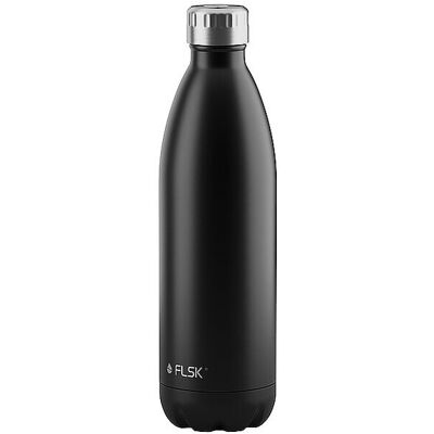 FLSK Botella Aislante - 1L Negra - Termo botella FLSK Botella Aislante - 1L Negra - Termo botella
