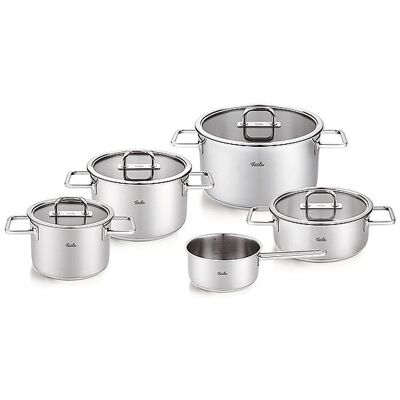 Fissler Kochtopf Set mit Glasdeckel VISEO PRO 5-tlg. Edelstahl plata Fissler Kochtopf Set mit Glasdeckel VISEO PRO 5-tlg. Edelstahl plata