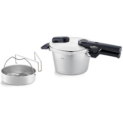 Fissler Olla a presión con vaporera VITAQUICK 18cm/2,5l Acero inoxidable plata Fissler Olla a presión con vaporera VITAQUICK 18cm/2,5l Acero inoxidable plata