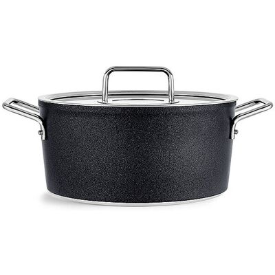 Fissler Kochtopf mit Gasdeckel ADAM0ANT 24cm/4,9l Anihaft/Schwarz negro Fissler Kochtopf mit Gasdeckel ADAM0ANT 24cm/4,9l Anihaft/Schwarz negro