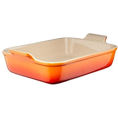 Le Creuset Fuente de horno Tradition 26x17cm/ 2,4l (Rojo Horno) naranja Le Creuset Fuente de horno Tradition 26x17cm/ 2,4l (Rojo Horno) naranja