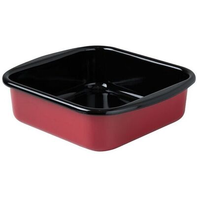Riess Batrohrpfanne Mini 22x22cm Color Rojo rojo oscuro Riess Batrohrpfanne Mini 22x22cm Color Rojo rojo oscuro