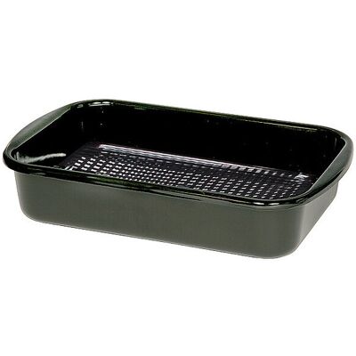 Riess Grillpfanne mit Waffelboden 35x23cm Schwarz negro Riess Grillpfanne mit Waffelboden 35x23cm Schwarz negro