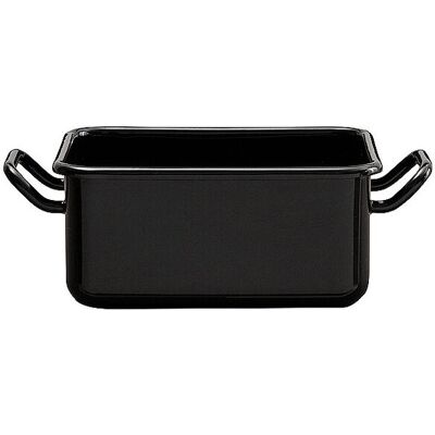 Riess Mini molde para hornear y servir 15x11x7cm/0,7l esmalte negro negro Riess Mini molde para hornear y servir 15x11x7cm/0,7l esmalte negro negro