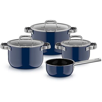 Wmf Juego de ollas de 4 piezas Fusiontec Mineral Pro Tim Raue Ocean Azul oscuro azul oscuro Wmf Juego de ollas de 4 piezas Fusiontec Mineral Pro Tim Raue Ocean Azul oscuro azul oscuro