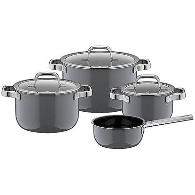Wmf Batería de cocina 4 pzas. FUSIONTEC MINERAL PRO Platinum gris Wmf Batería de cocina 4 pzas. FUSIONTEC MINERAL PRO Platinum gris