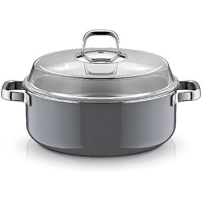 Wmf Olla para estofar con tapa de cristal FUSINTEC MINERAL PRO 6ml/28cm Platinum gris Wmf Olla para estofar con tapa de cristal FUSINTEC MINERAL PRO 6ml/28cm Platinum gris