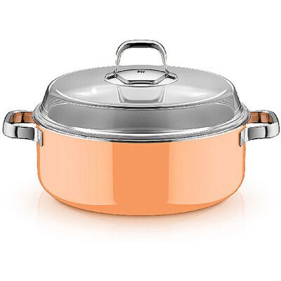 Wmf Olla para estofar con tapa de cristal FUSINTEC MINERAL PRO 6ml/28cm Naranja Papaya naranja Wmf Olla para estofar con tapa de cristal FUSINTEC MINERAL PRO 6ml/28cm Naranja Papaya naranja