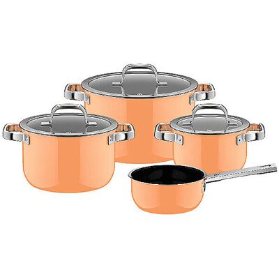 Wmf Juego de ollas de 4 piezas FUSIONTEC MINERLA PRO Naranja Papaya naranja Wmf Juego de ollas de 4 piezas FUSIONTEC MINERLA PRO Naranja Papaya naranja