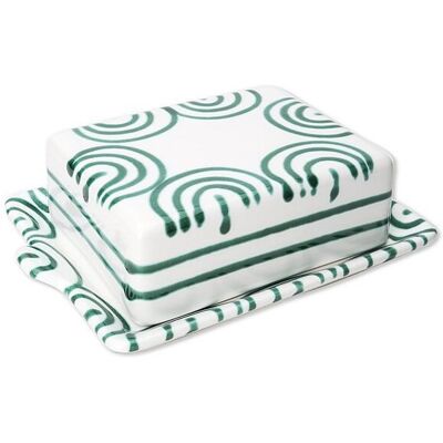 Mantequera Gmundner Keramik - Pintada a Mano, Apta para Lavavajillas y Microondas - Resistente a Rayaduras, Térmica - 250g Verde Mantequera Gmundner Keramik - Pintada a Mano, Apta para Lavavajillas y Microondas - Resistente a Rayaduras, Térmica - 250g Verde