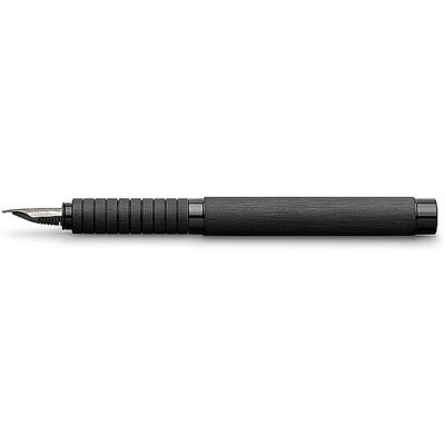 Faber-Castell Essentio Aluminium Pluma Estilográfica Ancho de Trazo B, Negro negro Faber-Castell Essentio Aluminium Pluma Estilográfica Ancho de Trazo B, Negro negro