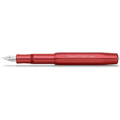 Pluma Deportiva Deep Red de Aluminio Kaweco - Bolígrafo Pluma Deportiva Deep Red de Aluminio Kaweco - Bolígrafo