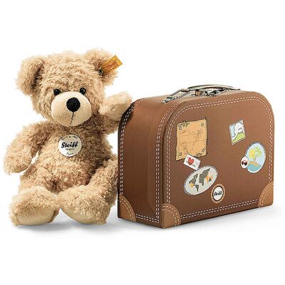 Steiff Fynn Oso de peluche en maleta beige 28cm beige Steiff Fynn Oso de peluche en maleta beige 28cm beige
