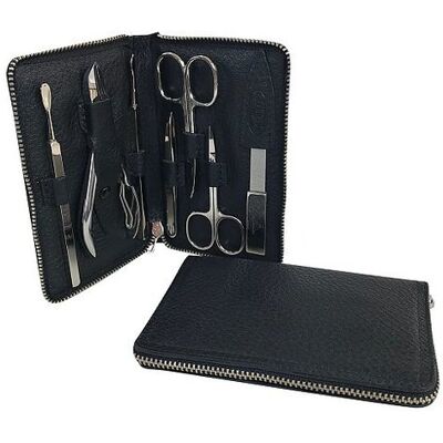 Hammann Set de manicura de cuero (Negro, 7 piezas) Hammann Set de manicura de cuero (Negro, 7 piezas)