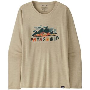 Patagonia Camiseta funcional de manga larga Capilene® Cool Daily Graphic para mujer beige XL Patagonia Camiseta funcional de manga larga Capilene® Cool Daily Graphic para mujer beige XL