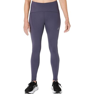 Asics Mallas de running de invierno de cintura alta para mujer azul oscuro M Asics Mallas de running de invierno de cintura alta para mujer azul oscuro M