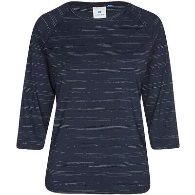 Luhta Camiseta de mujer Elielranta manga 3/4 azul oscuro S Luhta Camiseta de mujer Elielranta manga 3/4 azul oscuro S
