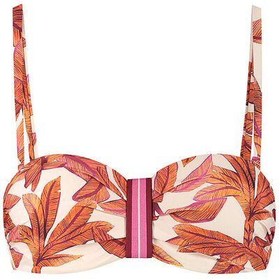 Cyell Bikiní top bandeau para mujer naranja 42C Cyell Bikiní top bandeau para mujer naranja 42C