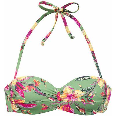Lascana Top de bikini para mujer verde 36C Lascana Top de bikini para mujer verde 36C