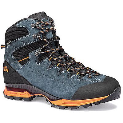 Botas de senderismo impermeables y ligeras Hanwag Makra Trek GTX - Naranja/Azul Botas de senderismo impermeables y ligeras Hanwag Makra Trek GTX - Naranja/Azul