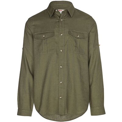 Fjällräven Camisa de viaje Övik para hombre oliva L Fjällräven Camisa de viaje Övik para hombre oliva L