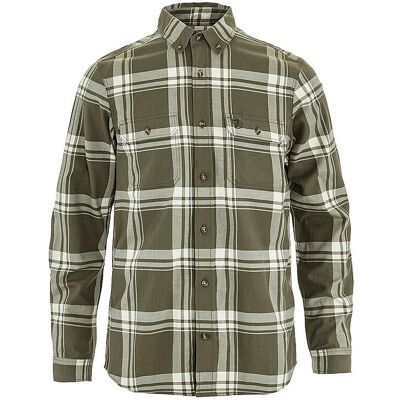 Fjällräven Camisa de franela ligera Oevik para hombre oliva L Fjällräven Camisa de franela ligera Oevik para hombre oliva L