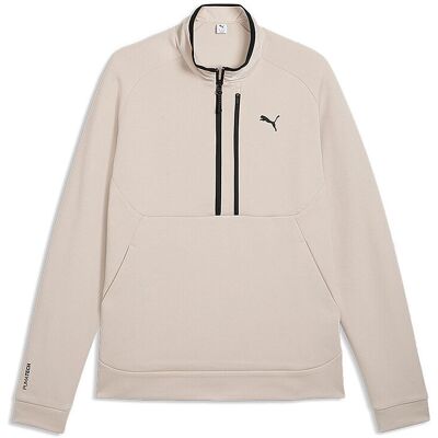 Puma Suéter para hombre tech 1/2 Zip beige L Puma Suéter para hombre tech 1/2 Zip beige L