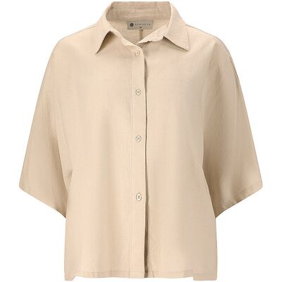Athlecia Blusa Resort para mujer crema 36 Athlecia Blusa Resort para mujer crema 36